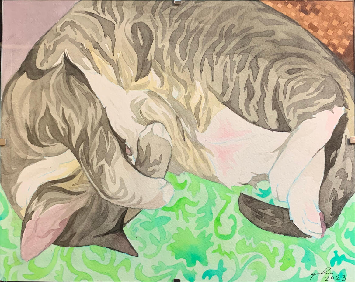 Watercolor & Ink, 2023.