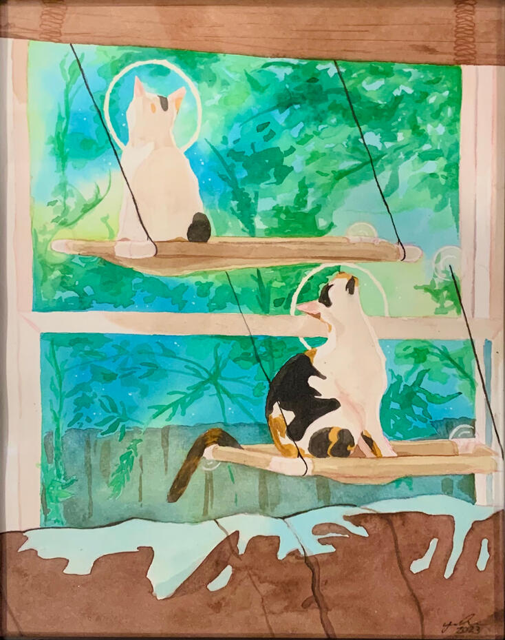 Watercolor & Ink, 2023.